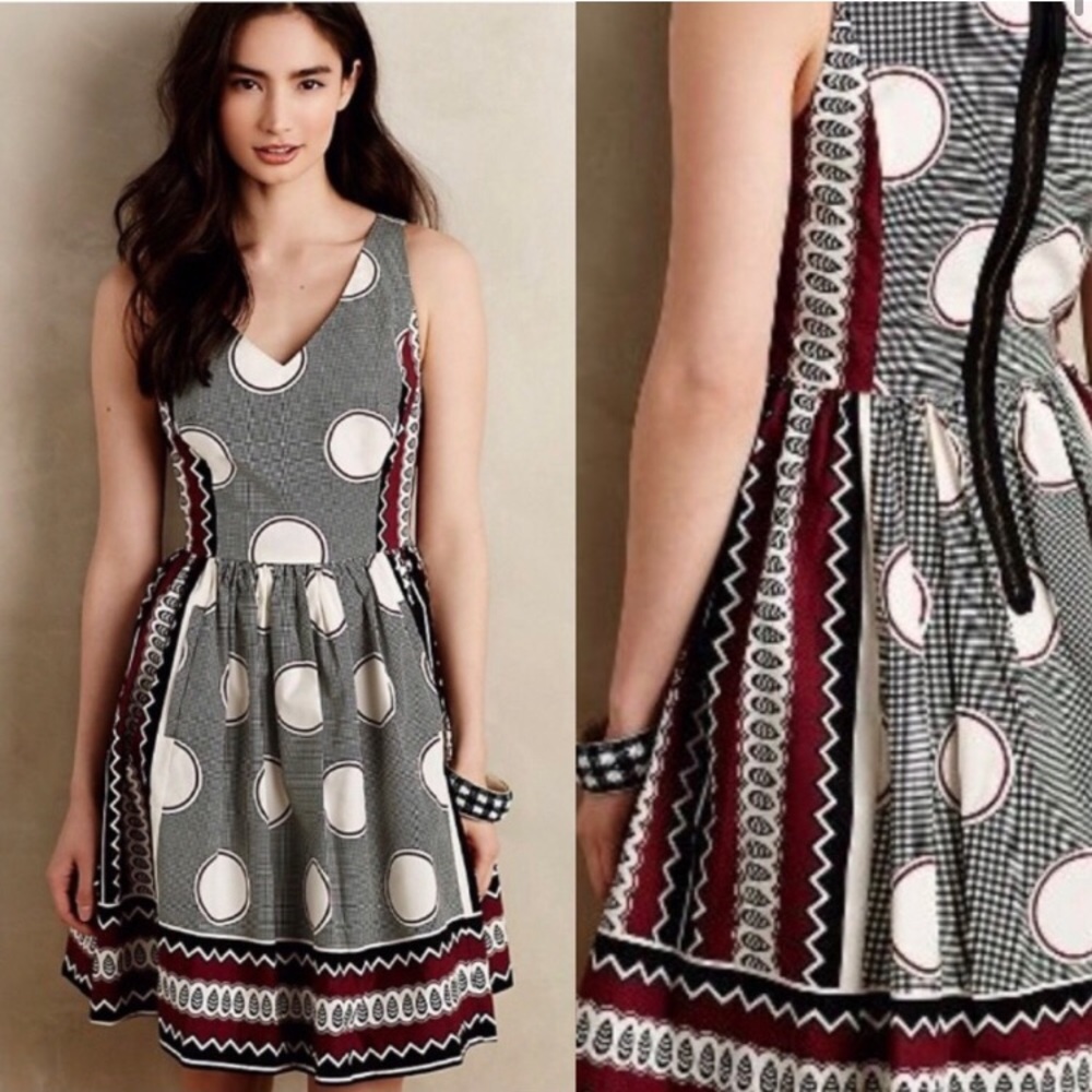 Anthropologie Maeve Moonsong circle Dress Size 6